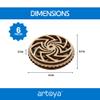 Artoya Optical Illusion Fidget Mini Fidget Spinner for Adults and Kids, Finger Fidgets and Antistress Toy, Hand Fidgets for Adults, Figette Spinners for Focus, Stress Relief, and Fun Anywhere view 3