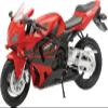 2006 CBR 600R Red 1/12 Diecast Motorcycle Model by New Ray NR42603 view 1