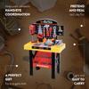 World Tech Toys Big Boys Tool and Bench Playset - Toy Drill Press, Bench Vise, Wrench, Saw, Hammer, and More - Play Tool Set for Kids 3 4 5 6 7 8 9 10 view 3