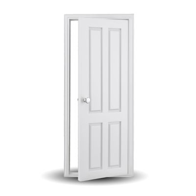 1/6 Scale Wooden Dollhouse 4 Panel Door 4-Panel Design with Handles Classic Design Easy Installation Multiple Colors Available (White)