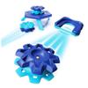 Fat Brain Toys Magshuto Mag-Kit Series 1 Metal Cypher Blue, Magnetic Trick Shot System, Open-Ended Disc-Launching Skill Challenge for Ages 6 and Up view 1