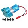 plplaaoo Metal Speed Change with 370 Brush Motor for WPL 1633 RC Car CNC Machined Aluminum Alloy Heatsink and Mount Base Easy Installation Red (Wpl1633B Blue) view 1