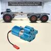 plplaaoo Metal Speed Change with 370 Brush Motor for WPL 1633 RC Car CNC Machined Aluminum Alloy Heatsink and Mount Base Easy Installation Red (Wpl1633B Blue) view 2