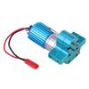 plplaaoo Metal Speed Change with 370 Brush Motor for WPL 1633 RC Car CNC Machined Aluminum Alloy Heatsink and Mount Base Easy Installation Red (Wpl1633B Blue) view 3