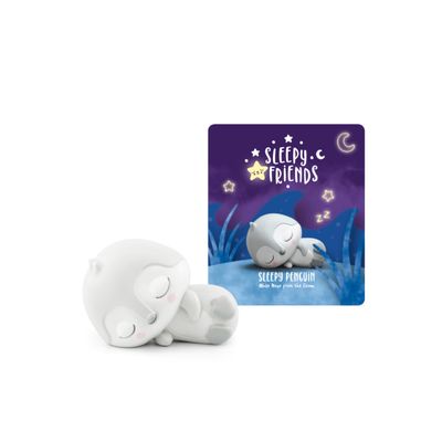 Tonies Sleepy Friends: White Noise from The Ocean Audio Toy Figurine Featuring Sleepy Penguin