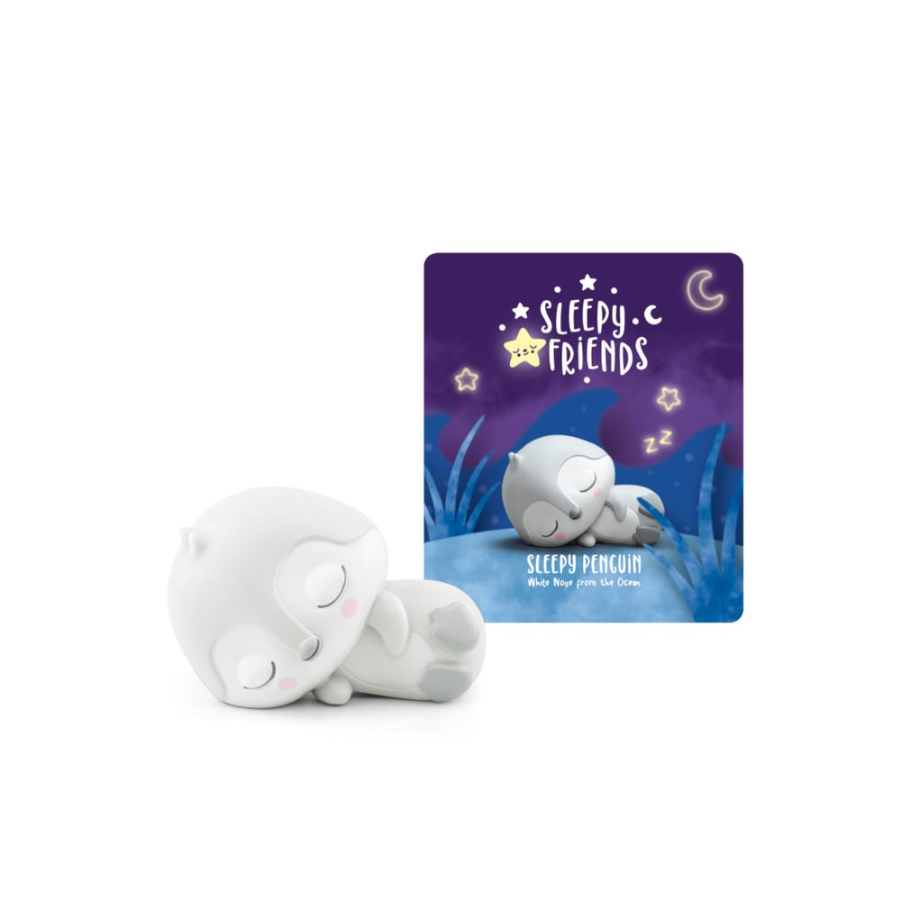 Tonies Sleepy Friends: White Noise from The Ocean Audio Toy Figurine Featuring Sleepy Penguin