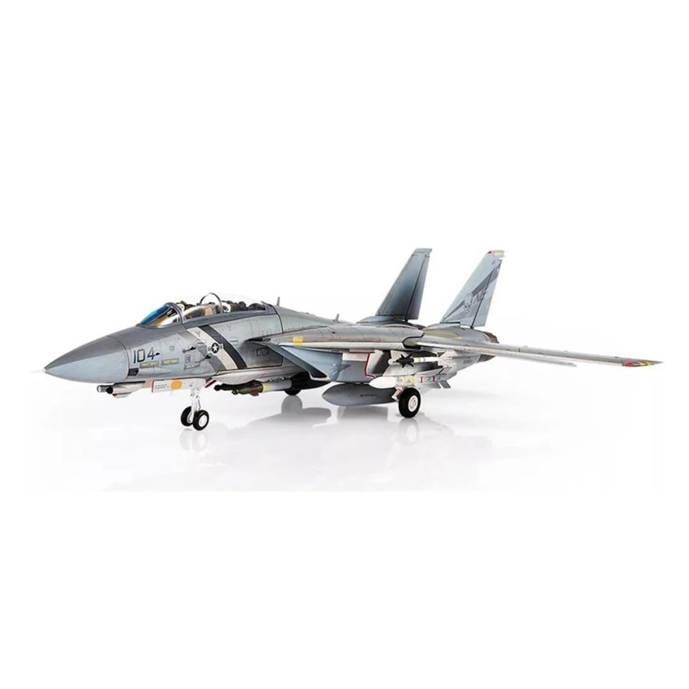LIUSANGLIU Scale Aircraft 1/72 for US F-14D Tomcat Fighter Model USN VF-2 Bounty Hunters Alloy Plane Model Decoration Office Gifts Suitable for Display