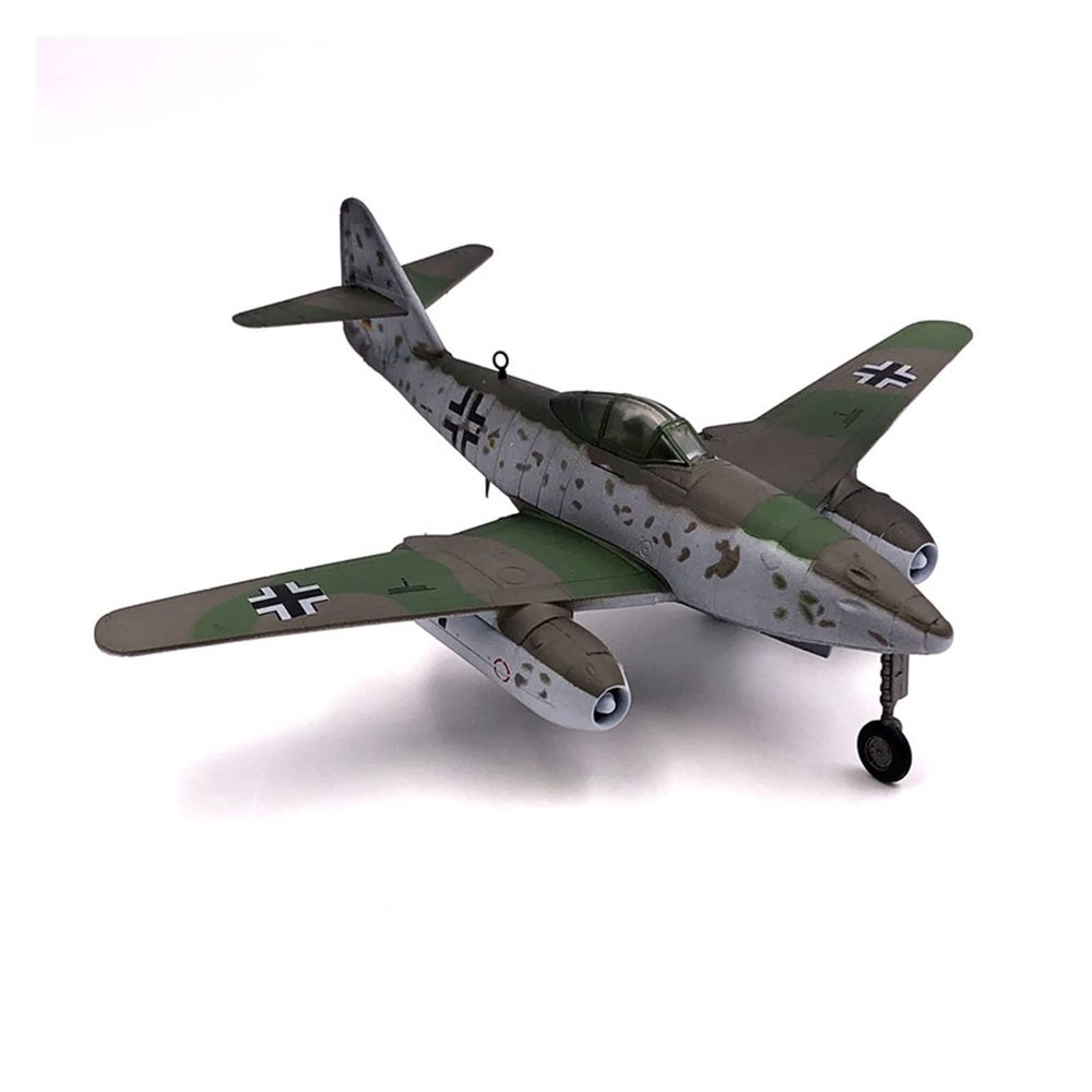 OQMAZO Die Cast Plane 1 72 for World War II Messerschmitt Me262 Jet Fighter Aircraft Model Old Finished Aircraft Gift Finished Metal Airplane