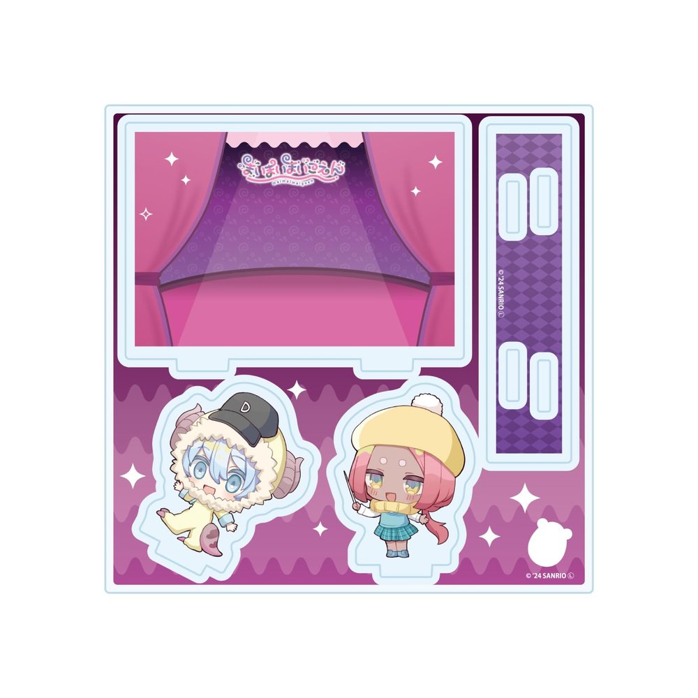 Maimai Goen 50 Diamond & AKI [Mini Karai Illustration] Acrylic Stand Plate