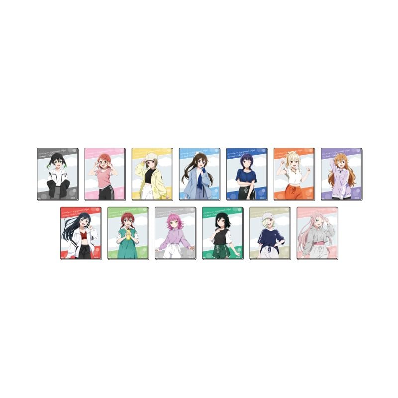 Love Live! Nijigasaki Gakuen School Idol Club 01 Sporty Ver. [Illustration Drawing] Acrylic Card Box of 13