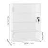 4-Tier Acrylic Display Case, Clear Jewelry Storage Box Art Collection Stand Showcase Display Cabinet with Lock Key for Stores Display Collectibles Figures, 11.81x5.9x15.75inch view 4