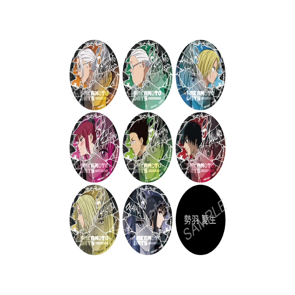 AFORCE x DRAGON HORSE SAKAMOTO DAYS Trading Holo Can Badges Box of 9