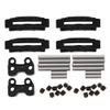 RC Brake Disc Palipers Simulation Metal 4pcs Compatible with 1 10 RC Series Car for Better Braking Performance and Authentic Appearance (Black) view 3