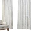 HooHero White Sheer Curtains Window Treatments Rod Pocket Gauze Fabric for Living Kids Baby Room Bedroom Floral Embroidered Countryside Pastoral Style view 1