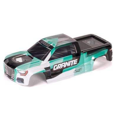 ARRMA Granite 4X4 Clipless Painted Decaled Trimmed Body (Green/Black), ARA-2317