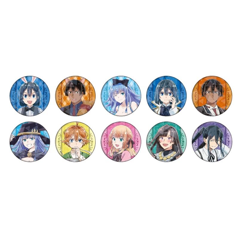 TV Anime "Reincarnation Nobility, Appraisal Skills" 01 [Character Visual & Illustration Illustration] Hologram Tin Badge [2.6 inches (65 mm)] Box of 10