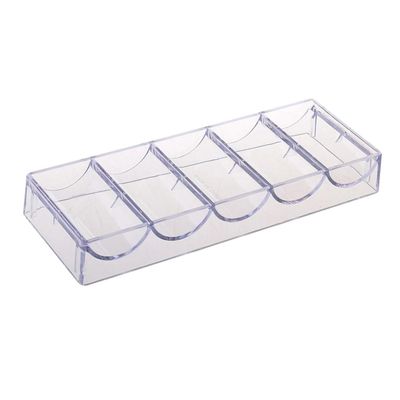 Toyvian 1pc Poker Chip Rack Acrylic Storage Box for Game Chips Organization Compact Design for for Home Party Use