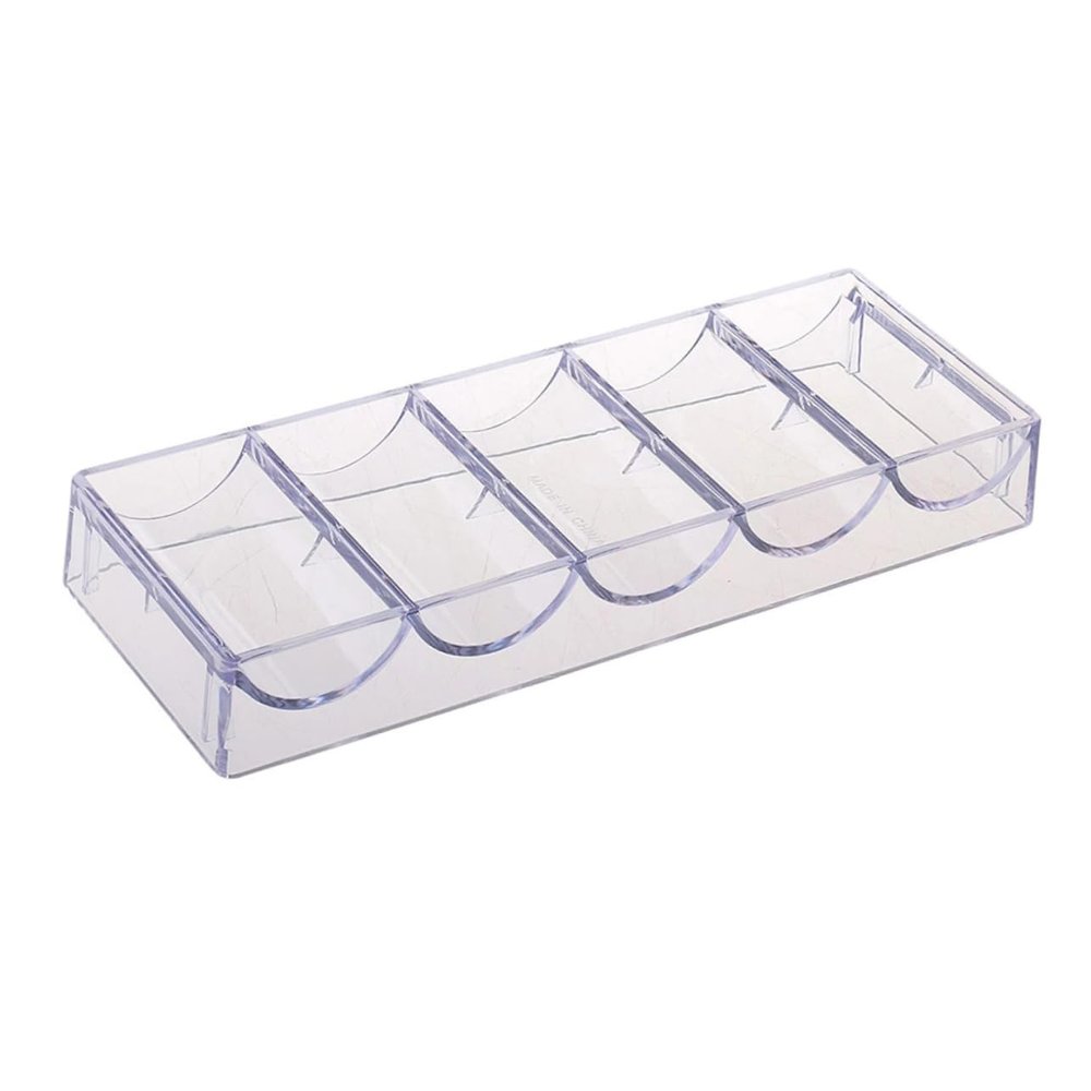 Toyvian 1pc Poker Chip Rack Acrylic Storage Box for Game Chips Organization Compact Design for for Home Party Use