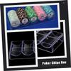 Toyvian 1pc Poker Chip Rack Acrylic Storage Box for Game Chips Organization Compact Design for for Home Party Use view 3