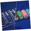 Toyvian 1pc Poker Chip Rack Acrylic Storage Box for Game Chips Organization Compact Design for for Home Party Use view 4