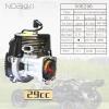 29cc 1/5 Scale 2-Stroke Gasoline RC Engine. Fit for Baja HPI Losi Redcat Rovan Compatible with Zenoah ChongYang FLMLF RCMK KM Rovan view 2