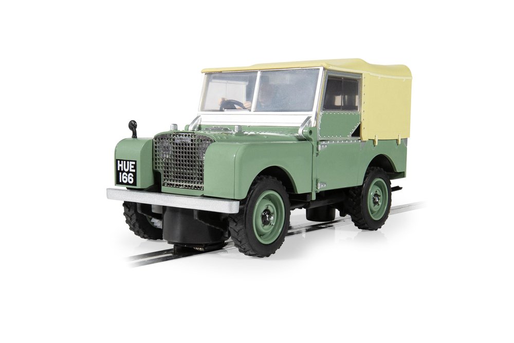 Scalextric C4600 Land Rover Series 1 - HUE166 Toy Slot Car for use with Race Tracks and Set - Gift Ideas for Kids and Adults, Scalextric Accessories