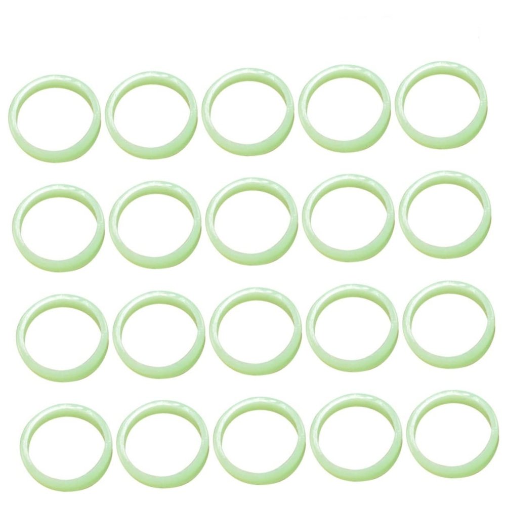 Holibanna 100pcs Luminous Ring Pack for Women Finger Ring Disco Party Decorations Glow Party Supplies
