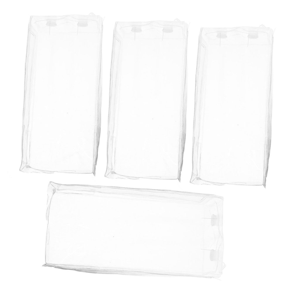 SKISUNO 5pieces Transmitter Protective Sleeve Durable Transparent PVC Weather Case for Industrial Wireless Remote Control Easy Installation Compatible with Various Models