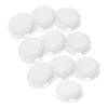 KONTONTY Piggy Bank Plug Replacement 10pcs Money Box Plugs Round Stoppers Abs Plastic White Color view 1