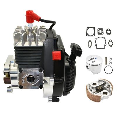 32cc CNC Crankcase Intake 1/5 Scale 2-Stroke Gasoline RC Engine Comes with NGK Spark Plug Fit for Baja HPI Losi Redcat Rovan Compatible with All 1/5 RC car Professional Competition Model