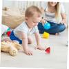 NAMOARLY Wooden Peg-top Game Kids Educational Toys 4pcs Wooden Spinning Top for Boys and Girls Safe view 3