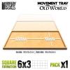 Greenstuff World GSWD-12571 MDF Movement Tray 7.1 x 3.5 inches (180 x 90 mm) (1 Piece) Exhibition Base view 2