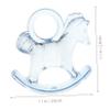 CIYODO 48pcs Acrylic Rocking Horse Shower Decorations Cute Table Centerpiece for Boy Girl Parties Diy Adornments for Gender Reveal and Boys and Girls Celebrations view 2