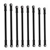 Abaodam 8pc Aluminum Alloy Pull Tie Rods for Rc Model Car Compatible Wheelbase Smooth Design for Enhanced Performance view 1