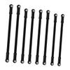 Abaodam 8pc Aluminum Alloy Pull Tie Rods for Rc Model Car Compatible Wheelbase Smooth Design for Enhanced Performance view 3