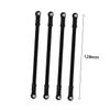 GARVALON 8pc Aluminum Alloy Pull Rod Rc Car Models Flexible Design Compatible with Wrangler and Wheelbase Vehicles Black view 3