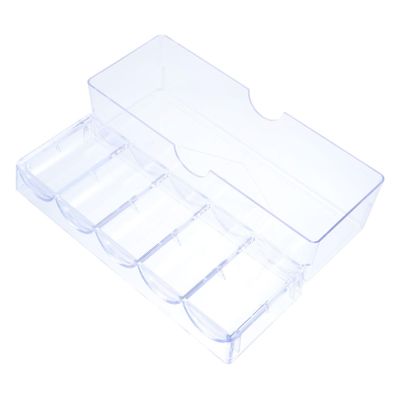 KICHOUSE Poker Chip Storage Box Dividers Mahjong Chips Organizer Pp Material Portable Small Box Easy to Use