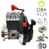 34cc CNC Crankcase Intake 1/5 Scale 2-Stroke Gasoline RC Engine Compatible with Walbro 1191 Carburetor and NGK Spark Plug Fit for Baja HPI Losi Redcat Rovan Compatible with All 1/5 RC car view 1