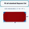 10 Pack Daycare Cot Sheets, 22" x 40" Daycare Cot Size Sheet with Corner Elastic Loops for Child Boys Girls, Breathable, Durable & Easy Care Nap Mat Bedding for Toddlers & Preschoolers, Burgundy view 3