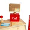 Bigjigs Toys Post Office Set - 20 Pieces Wooden Postie Play Set, Toddler Fantasy Play Sets and Accessories, Role Play Gifts for Kids, Age 3 Years view 2