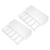 CORHAD 2pcs Sturdy Poker Chips Rack Poker Chips Storage Container Box Cover Case Tray Visible Tray view 1
