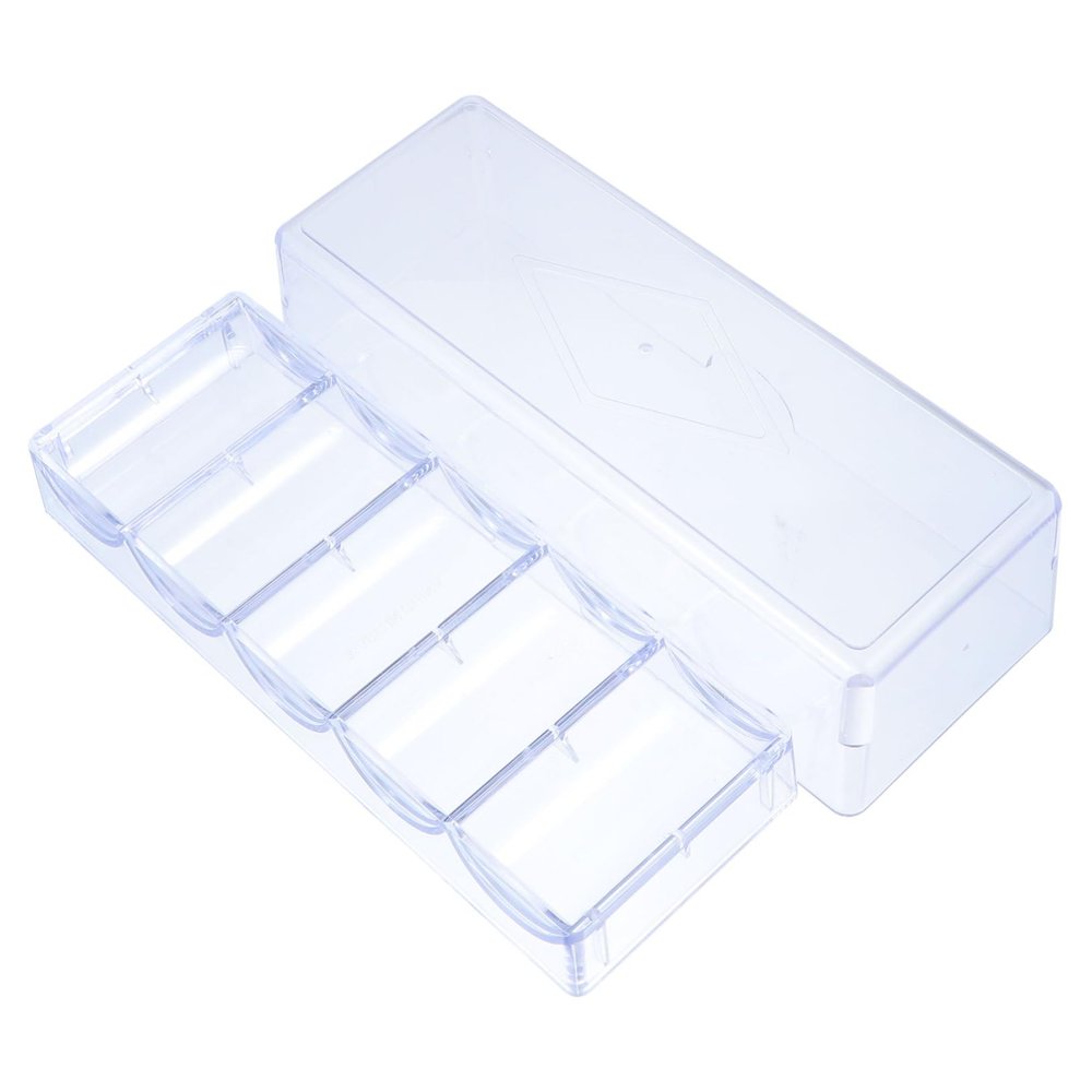 Gogogmee 1pc Storage Box for Mahjong Chips Capacity Container Design Organize up to Poker Chips Material for Easy Visibility and Storage