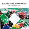 Gogogmee 1pc Storage Box for Mahjong Chips Capacity Container Design Organize up to Poker Chips Material for Easy Visibility and Storage view 3