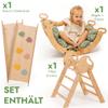 Goodevas 5-in-1 Toddler Climbing Toys Indoor Set - Pikler Triangle, Climbing Arch, Balance Cushion, Montessori Climbing Gym for Toddlers 1-3, Foldable Wooden Baby Activity Center, Jungle Gym for Kids view 3