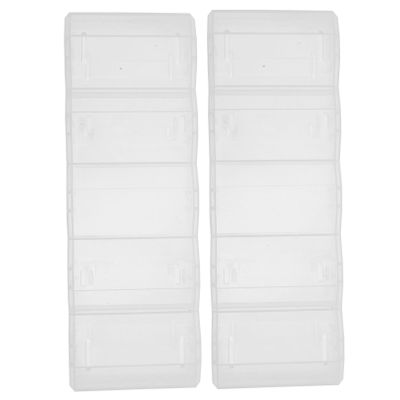 BRIGHTFUFU 2pcs Professional Poker Chip Holder Case Tray Plastic Poker Chip Storage Box Case Lid for Game Multi-function Organizer