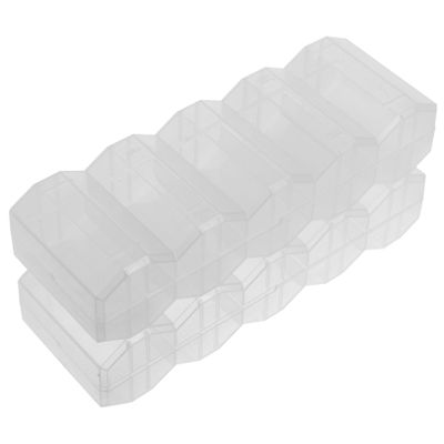 CIYODO 2pcs Portable Poker Chip Holder Clear Plastic Chip Case with Lid for Organized Storage Design for Easy Classification for and Item Storage