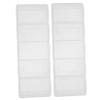 FELTECHELECTR 2pcs Clear Poker Chip Case with Lid Portable Storage Organizer for Chips Plastic Holder for Gaming and Parties for view 1