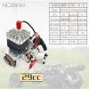 29cc Professional Competition Grade CNC Crankcase Intake 1/5 Scale 2-Stroke Gasoline RC Engine Compatible with Walbro 1191 Carburetor and NGK Spark Plug Fit for Baja HPI Losi Redcat Rovan view 2