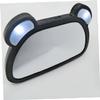 Abaodam Car Mirror Car Interior Rear Mirror Rotatable Led Lighting Easy to Install view 2