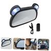Abaodam Car Mirror Car Interior Rear Mirror Rotatable Led Lighting Easy to Install view 3